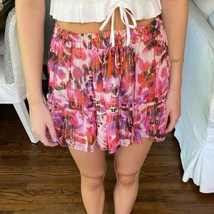 x REVOLVE Lyra Mini Skirt in Purple Multi